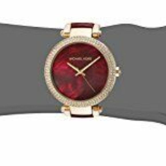 New Michael Kors 39mm Parker Red Watch! w/ box - Picture 3 of 3